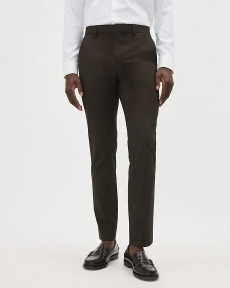 Solid Slim-Fit City Pant