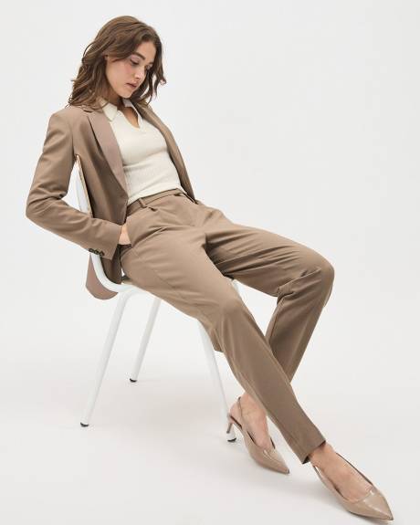 High-Rise Tapered-Leg Ankle Pant