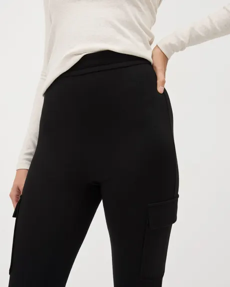 Black Legging Pant with Cargo Pockets