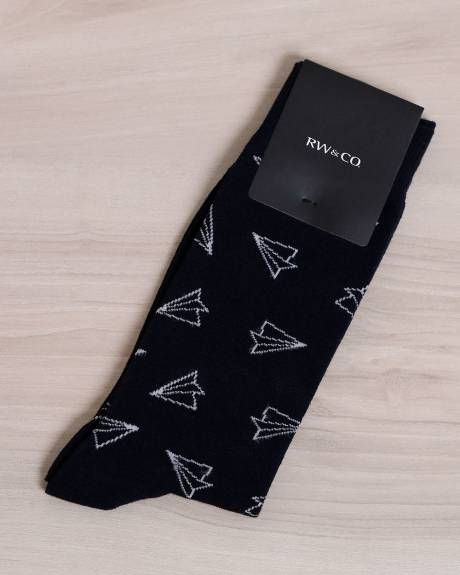 Paper Plane Socks