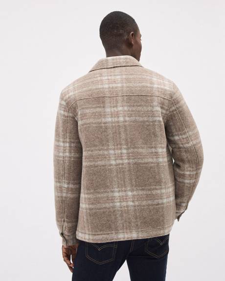 Plaid Wool Overshirt