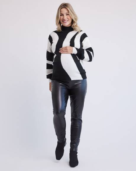 Pantalon Skinny en Faux Cuir Extensible - Thyme Maternité