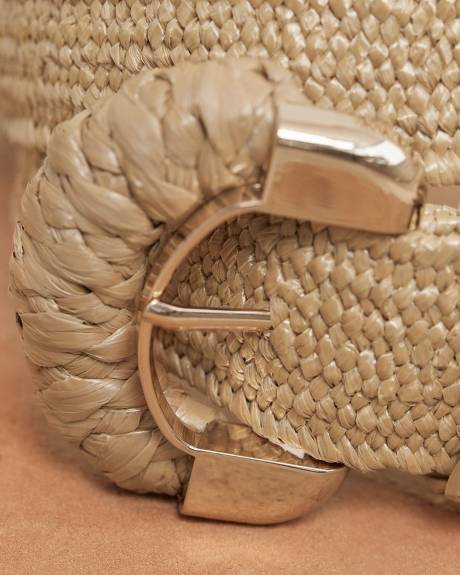 Raffia Elastic Belt