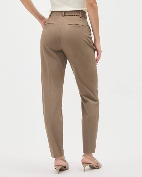 High-Rise Tapered-Leg Ankle Pant