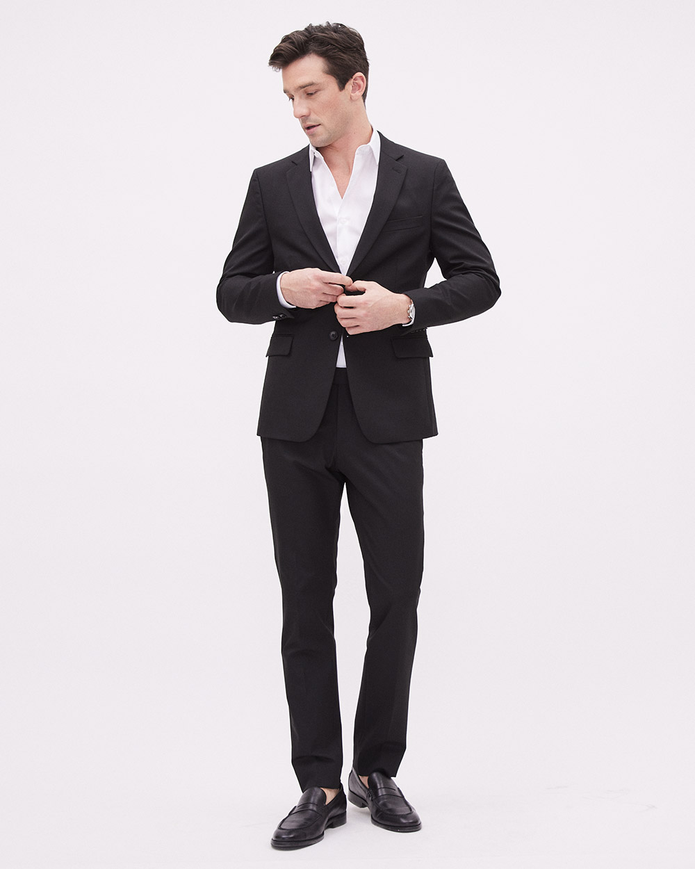 Black Slim Fit E-Tech Suit