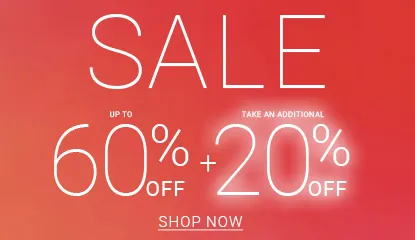 MID-SEASON SALE: UP TO 60% OFF + EXTRA 20%