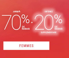 Soldes d'été : Jusqu'à 70% de rabais + Extra 20 % de rabais