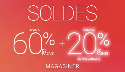 SOLDES DE MI-SAISON: EXTRA 20 % DE RABAIS SUR LES SOLDES