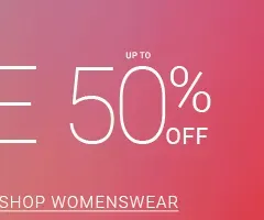 SHOP MENSWEAR - SHOP WOMENSWEAR