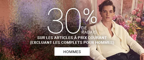 30% DE RABAIS SUR LES ARTICLES A PRIX COURANT